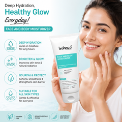 Face & Body Moisturiser Polyglutamic Acid, Hyaluronic Acid, Niacinamide (Vitamin B3), Shea Butter, Kokum Butter & Aloe Vera, Intense Hydration & Skin Barrier Support 100gm