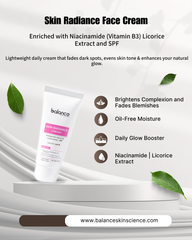 Balance Skin Science Glow & Hydration Skincare Gift Hamper | Vitamin C Face Wash + Radiance Cream + Face & Body Moisturizer | Unisex Skincare Kit | All Skin Types