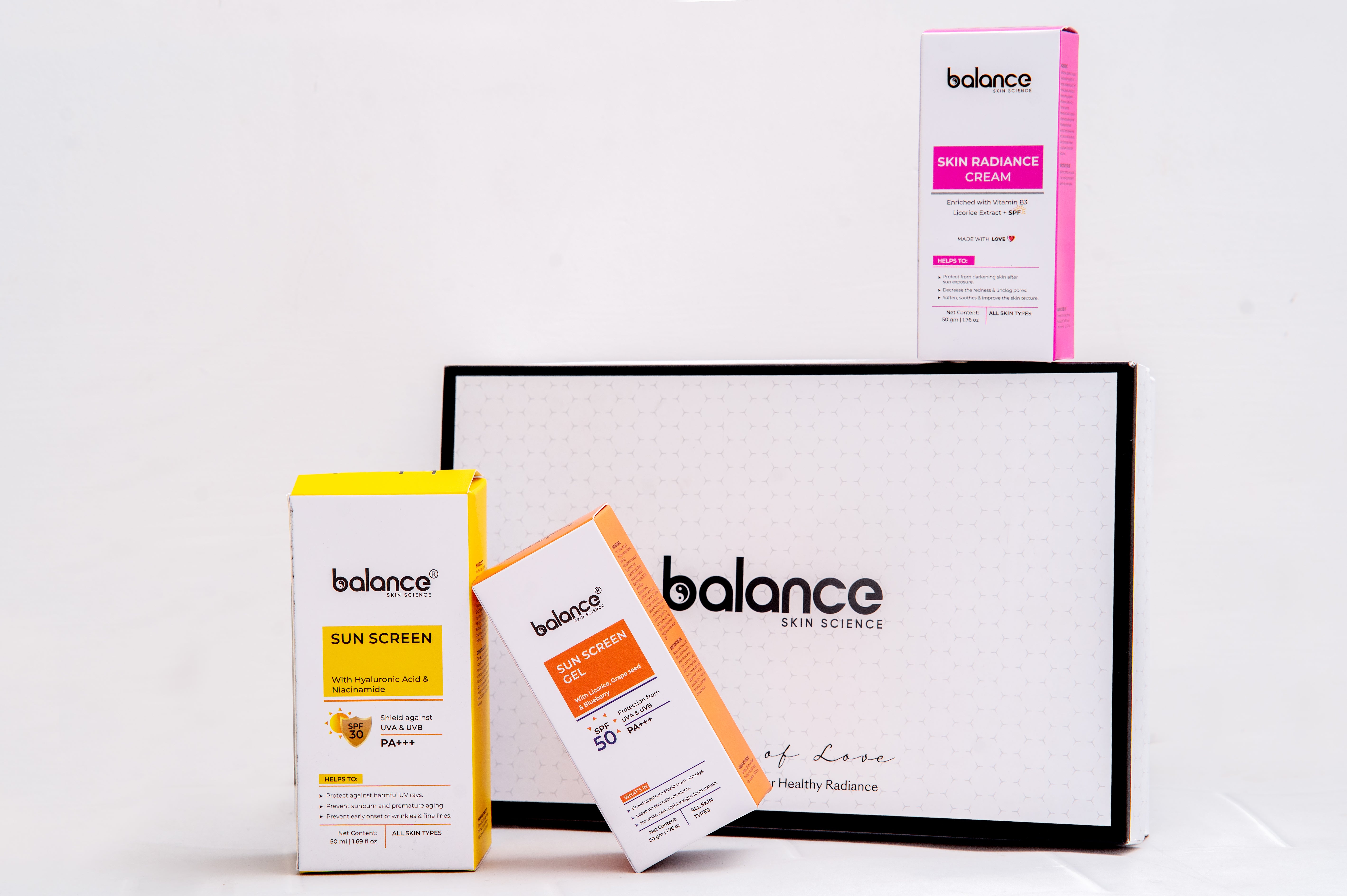 Skin Balance Science Balance Skin Science Glow & Sun Defence Skincare Hamper | Radiance Cre