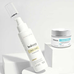 Exfoliating Duo - Brightening Facewash and Face cream Balance Skin Science