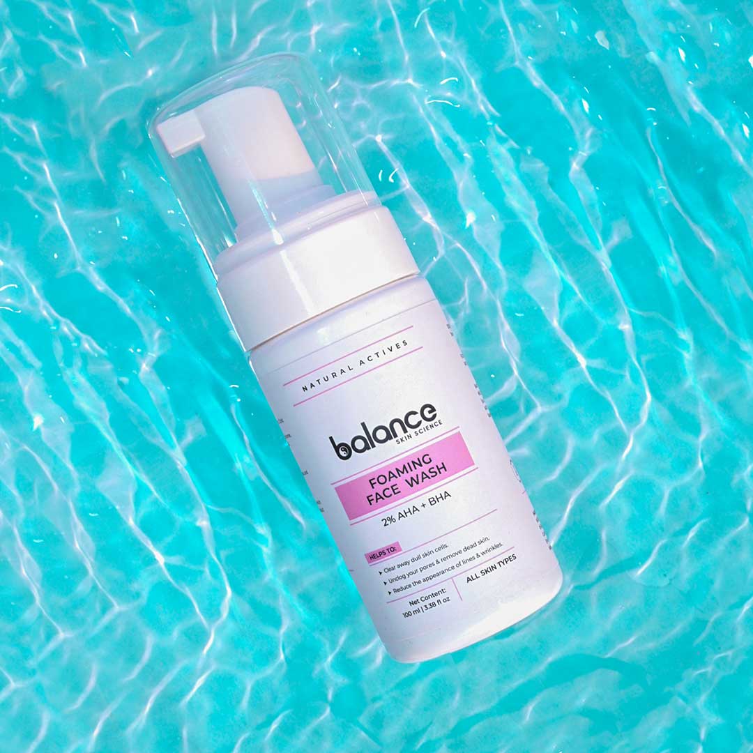 Achieving Balance with Skin Science 2% AHA + BHA Foaming Face Wash ...